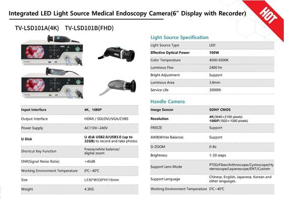 comprar Tuyou TV-LSD101A 4K Endoscope Camera System with 6 inch Screen and 1/2.8