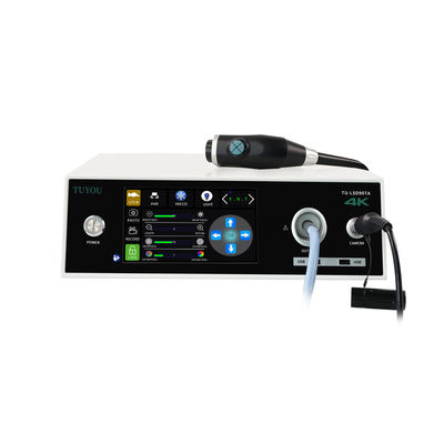 Sistema de cámara de endoscopio 4K y FHD con pantalla táctil Fuente de luz LED para cirugía
