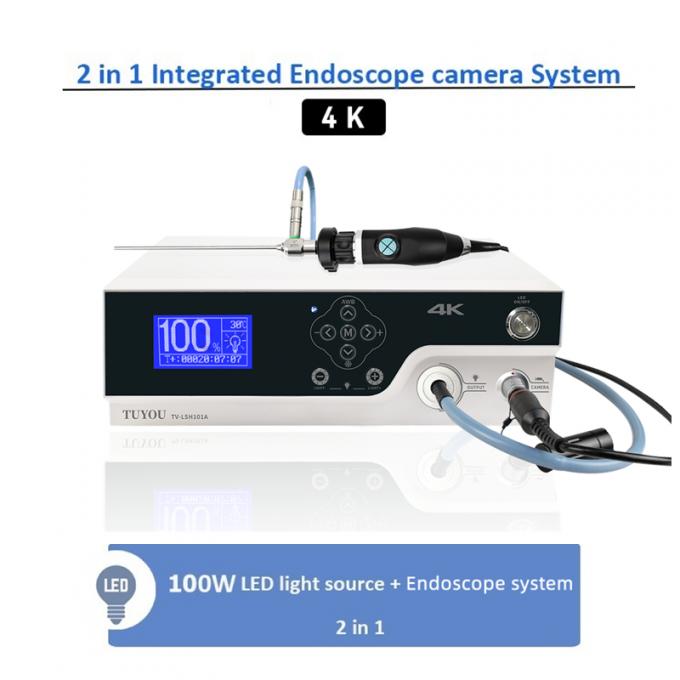 Equipo de sistema de endoscopia Ultra HD 4K con fuente de luz fría LED para laparoscopia histeroscopia 0